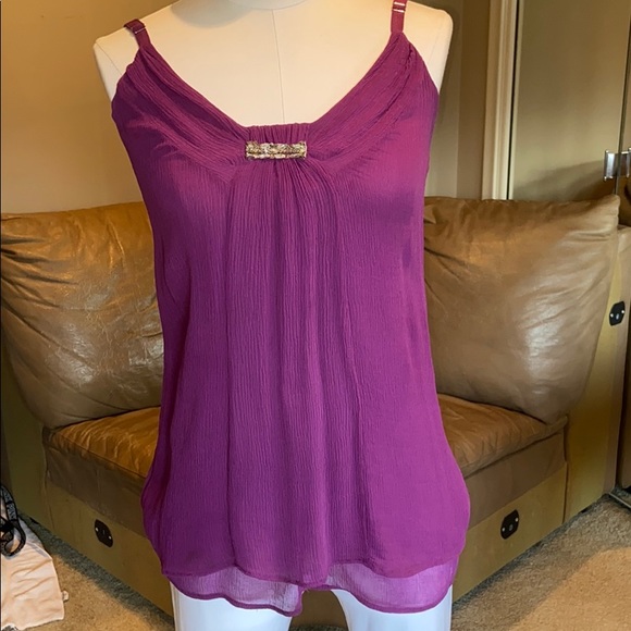 Purple Silk Sexy top for night out